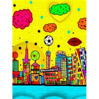 CALVENDO Puzzle Düsseldorf 1000 Teile Puzzle hoch | 1000 Teile Lege-Größe 64 × 48 cm Foto-Puzzle für glückliche Stunden