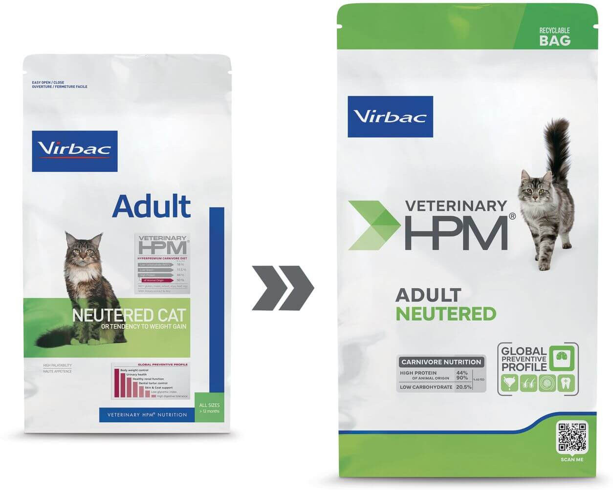 Virbac HPM Adult Neutered Cat 1.5 Kg