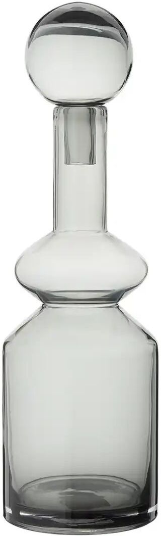 HOME STORY Vase mit Aufsatz   ¦ grau ¦ Glas ¦ Maße (cm): B: 13 H: 42