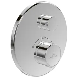 Villeroy & Boch Unterputz-Thermostat Universal Taps & Fittings, rund, Chrom, 157x66x157 mm, für Dusche