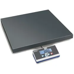 Kern große Plattformwaage. Wägebereich bis max. 60kg Ablesbarkeit 20g. Mit Netzteil und Batterien.