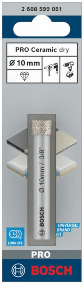 Bosch Diamantbohrer Expert for Ceramic, 10 mm (2608599051)