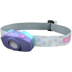 Ledlenser Kidled2: Lila Kinderstirnlampe , 40 Lumen, 9 Leuchtweite, 20h Laufzeit