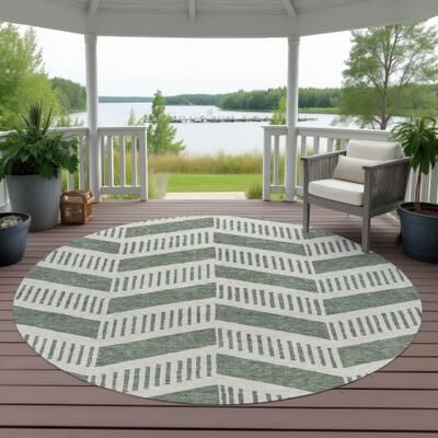 Addison Rugs Machine Washable Indoor/ Outdoor Modern Corinna Chantille Rug