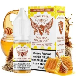 Kings Crest Don Juan Liquid Gold NicSalt Liquid 10ml / 10mg