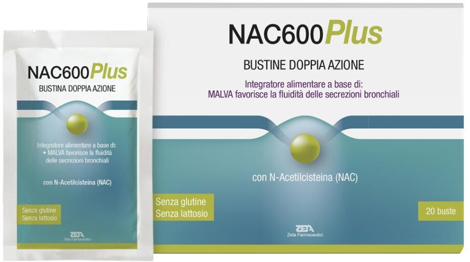 ZETA FARMACEUTICI SpA NAC600 Plus, 20 Buste