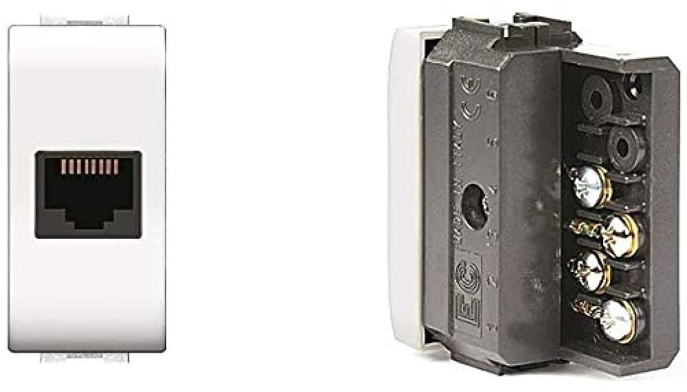 EC ELETTROCANALI Telefoonkabel mylife RJ11 stekker 6/4 - wit