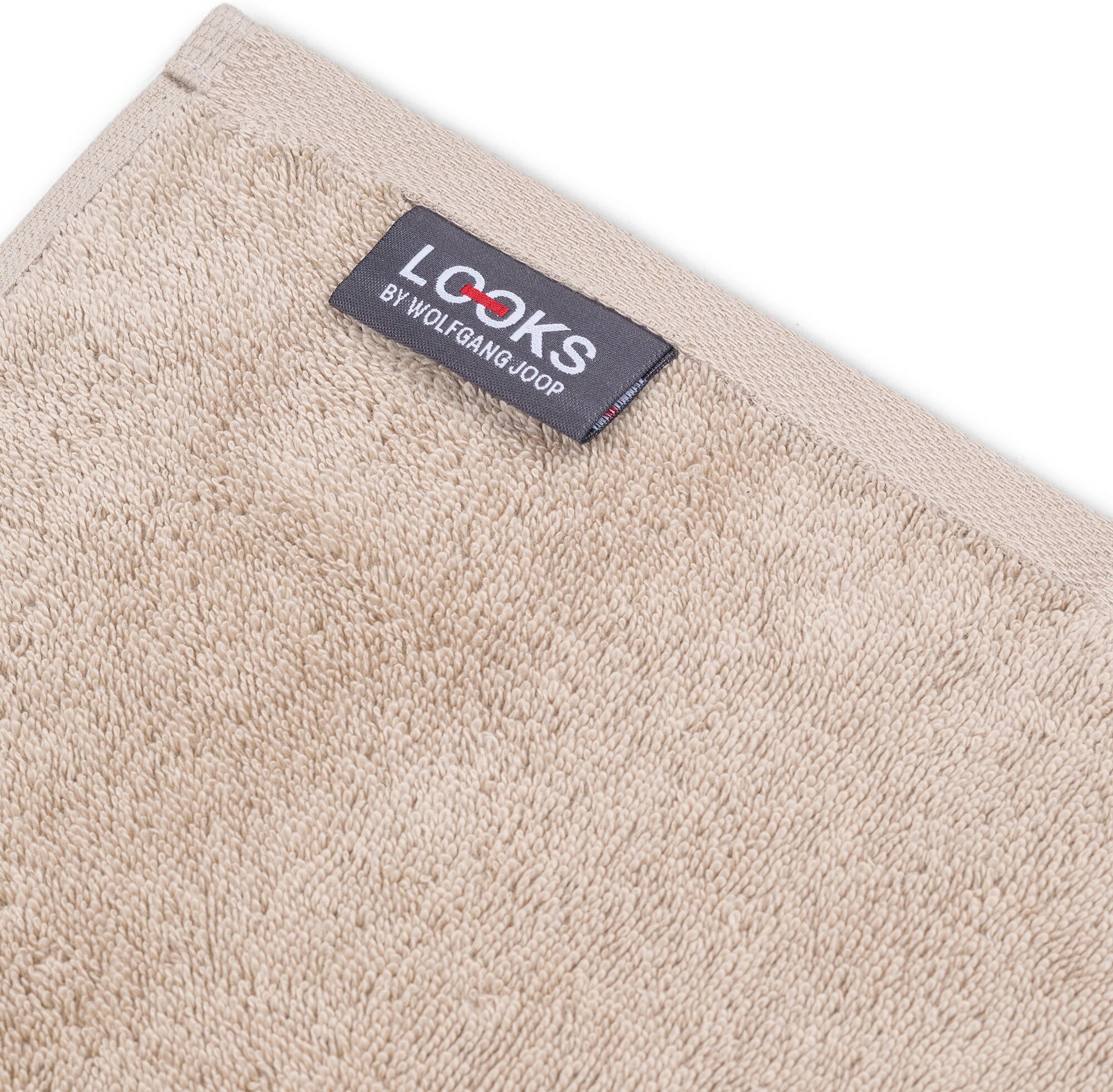 Saunatuch "Saunatuch LOOKS by Wolfgang Joop", beige, B:80cm L:200cm, Frottier, Baumwolle, LOOKS BY WOLFGANG JOOP, Handtücher, Weich und schnelltrocknend