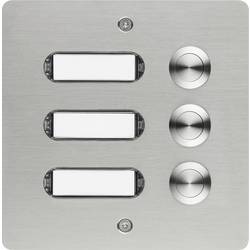 Grothe 55403 Klingeltaster mit Namensschild Edelstahl V2A