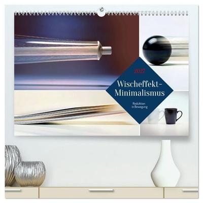 Wischeffekt-Minimalismus (hochwertiger Premium Wandkalender 2027 DIN A2 quer), Kunstdruck in Hochglanz