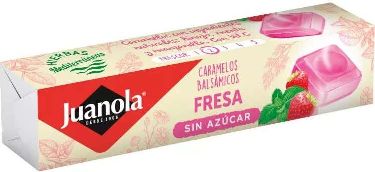 Juanola ® caramelos balsámicos sabor fresa 30g