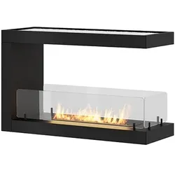 OutInFire INSIDE U800 – Dreiseitig isolierter Biokamin. Eingebauter Bioethanol-Kamin