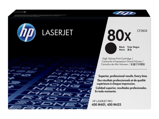 HP 80X - Hohe Ergiebigkeit - Schwarz - original - LaserJet - Tonerpatrone (CF280X) (CF280X)