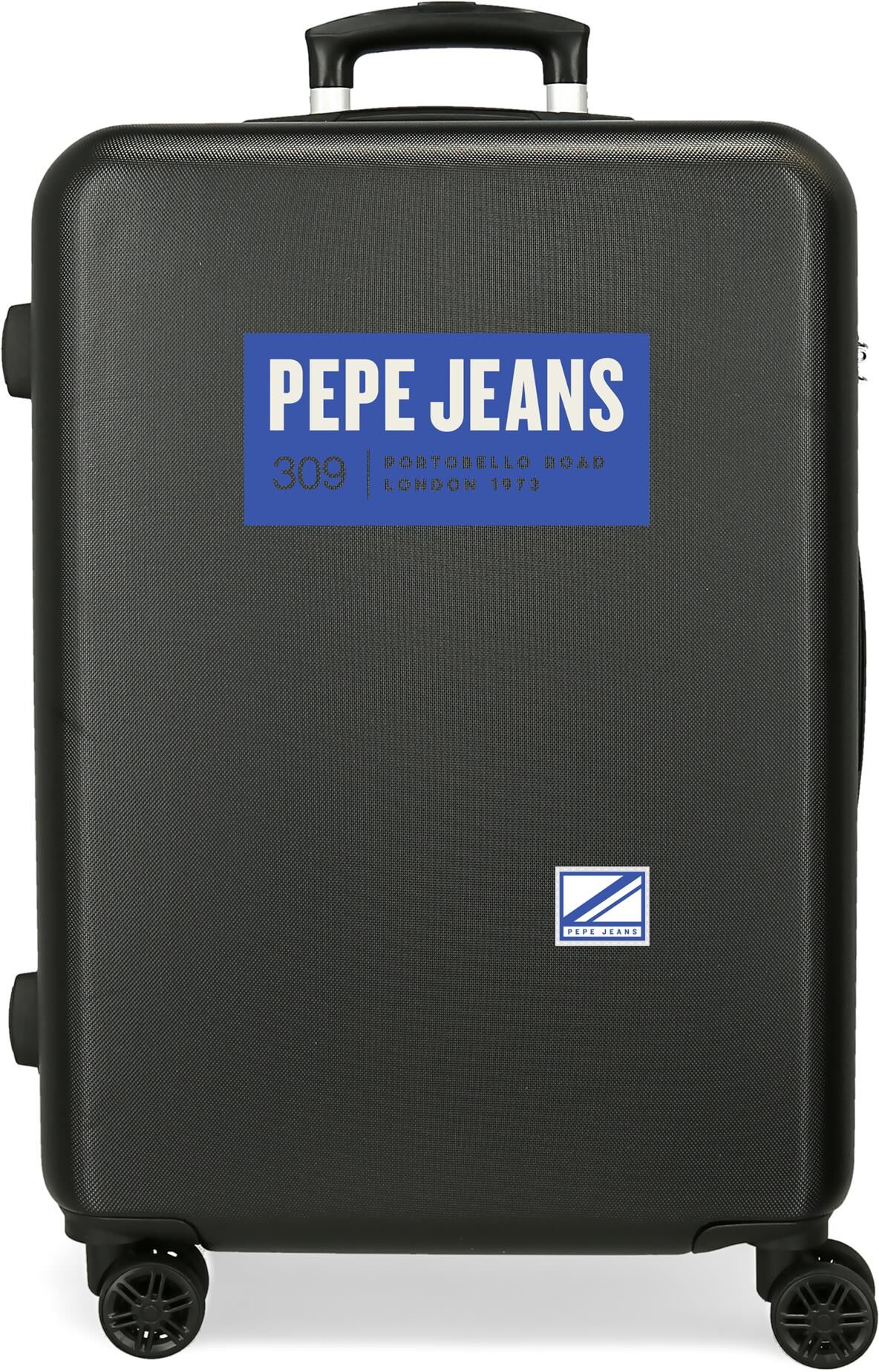 Pepe Jeans Maleta mediana darren rígida con capacidad de 56l. Negro