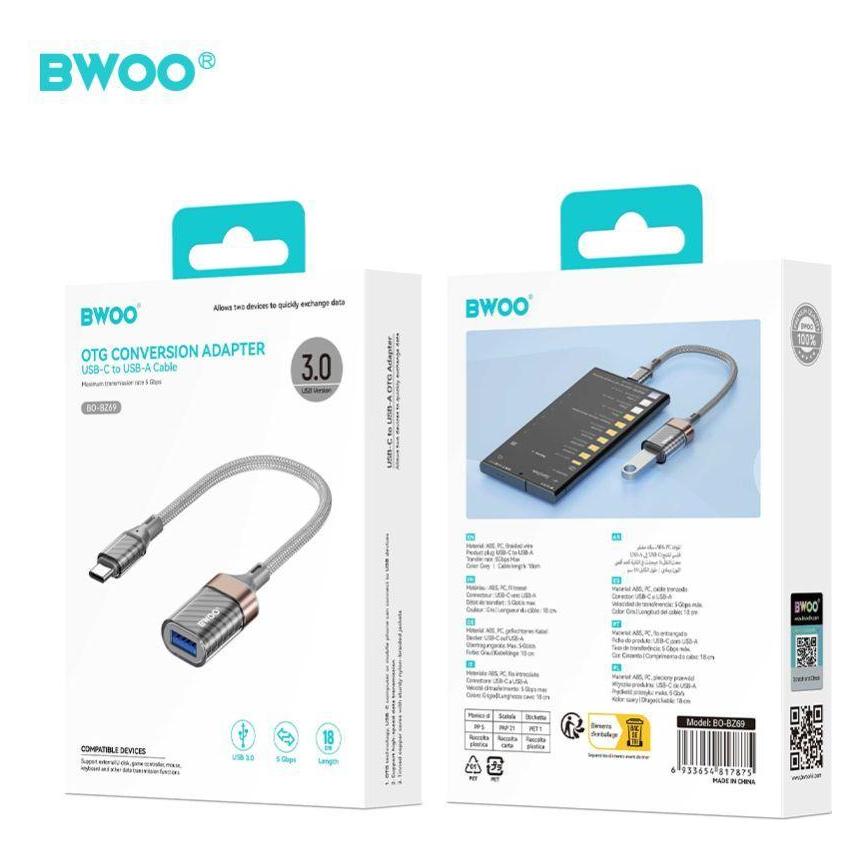 Bwoo Adapter Type C to USB BZ69 (0.18 m) (66260121)
