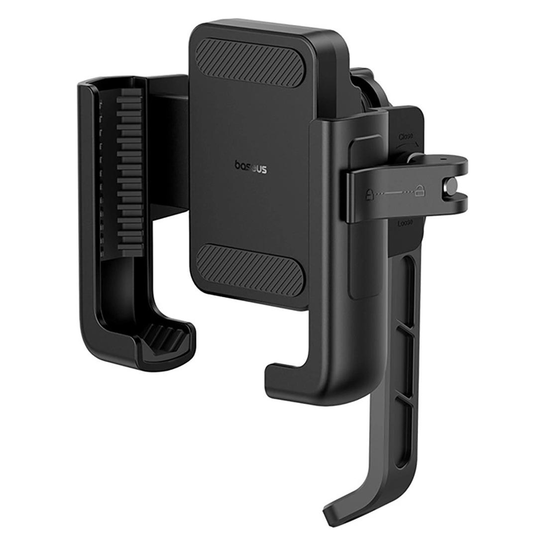 Baseus GoTrip Series Bike Phone Mount Rückspiegel Version Cluster Schwarz (6932172669430)