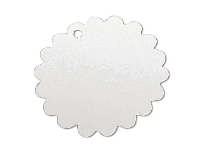 Rayher Tags Scallop Weiss ⌀ 6 cm 26 Stück