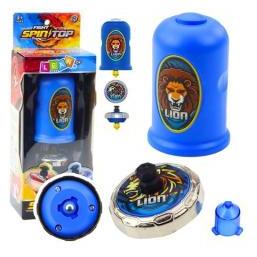 Lean Toys Flying Disk Lion Spinner Launcher Set Blau (LEA24360-uniw)