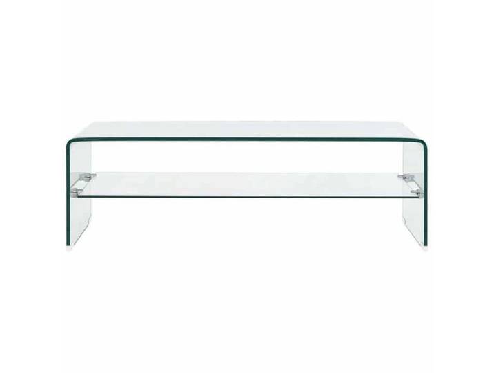 Black Month  Table à café élégante - BURKE - Petit Table basse - Clair 98x45x31 cm - Verre trempé LL616
