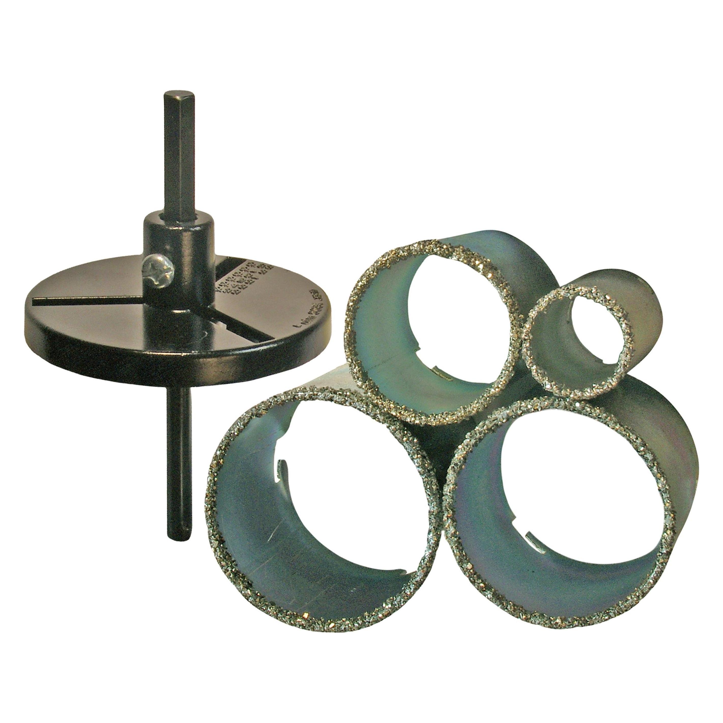 BGS Fliesen-Bohrkronen-Satz 33 - 73 mm 6-tlg. (33 mm, 53 Millimeter, 67 mm, 73 mm) (3910)