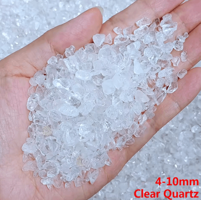 Inspire Picks Natural Quartz Crystal Stone Chips Healing Gravel For Aquarium & Home Decor clear Quartz 100g
