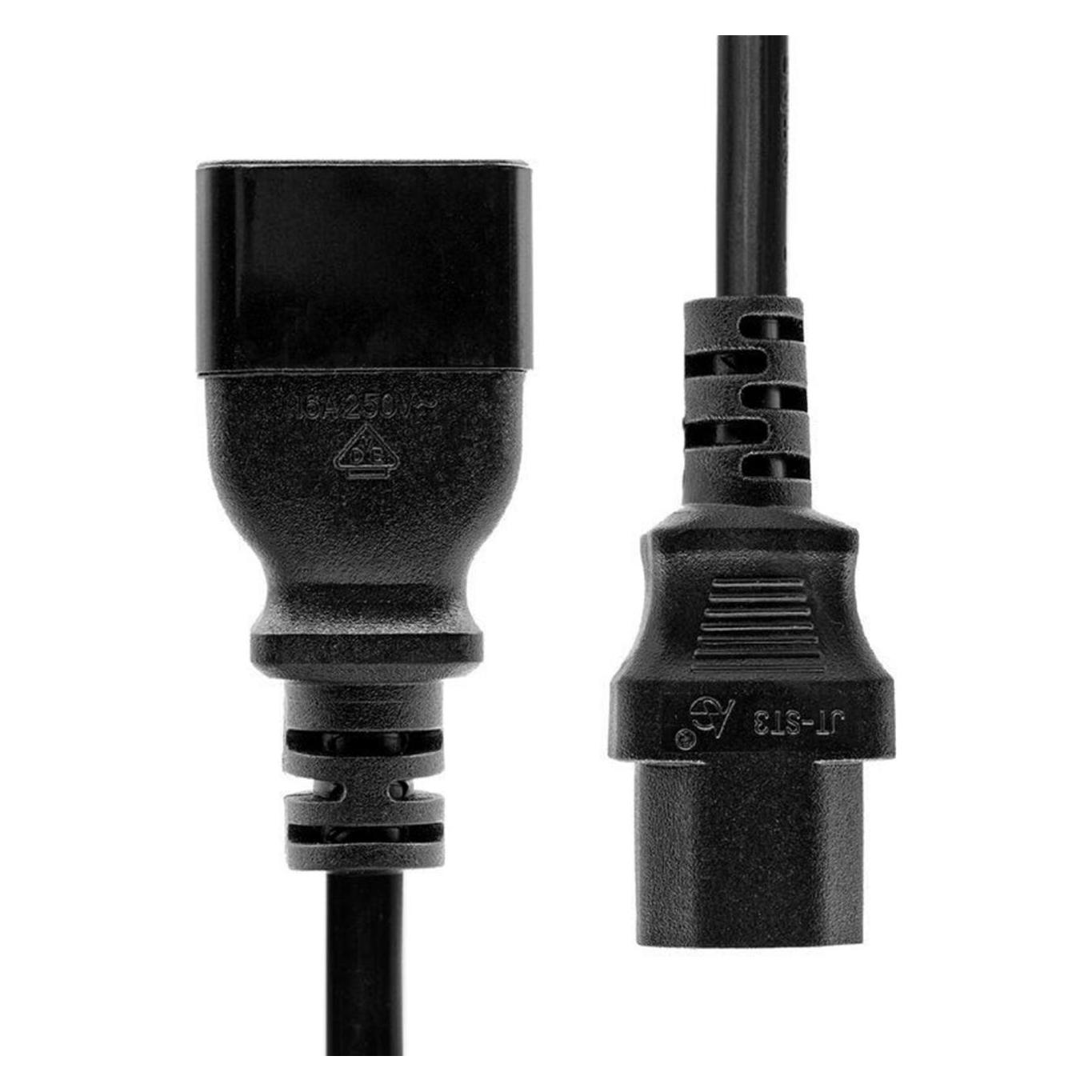 ProXtend PC-C13C14-0005 Stromkabel Schwarz 0,5 m C13-Koppler C14-Koppler (0.50 m) (PC-C13C14-0005)