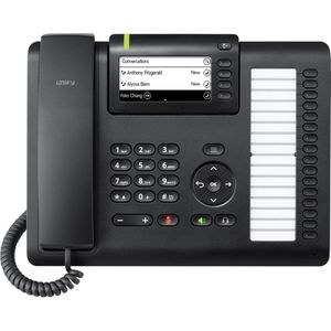 Mitel Unify OpenScape Desk Phone CP405T Telefon, schwarz, schnurgebunden