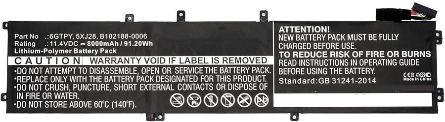 Coreparts Laptop Battery for Dell
