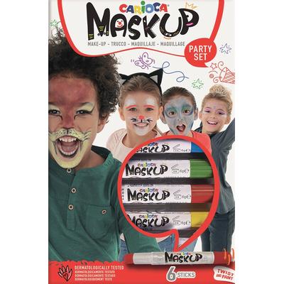 Carioca Schminkstifte Mask Up Party Set, Schachtel mit 6 Stiften