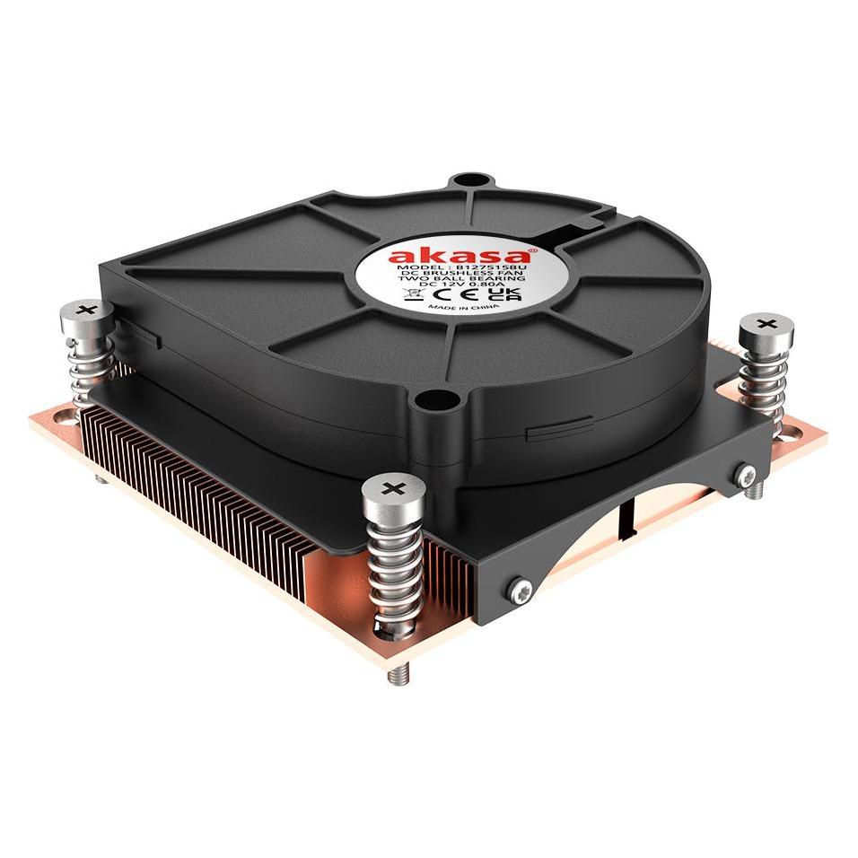 Akasa AK-CC7401BP01 computer cooling system Processor Air cooler Black 1 pc(s) (30.50 mm) (AK-CC7401BP01)