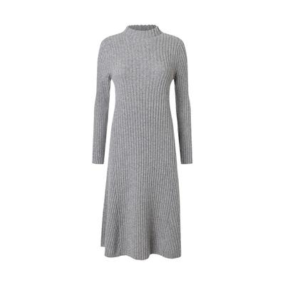 Strickkleid MAERZ MUENCHEN "Maerz Muenchen 373000 Strickkleid Damen Bekleidung", Damen, Gr. 40, EURO-Größen, grau, 100% Schurwolle, Kleider Strickkleid