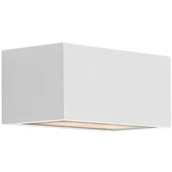ROSSINI ILLUMINAZIONE RUFY LED-Wandleuchte mit Einzelemission, 15 W, 4000 K, 100 °, IP65, Weiß – Architektonische Außenbeleuchtung aus Aluminiumdruckguss – Rossini-Gruppe