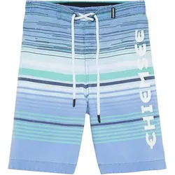 CHIEMSEE Boardshorts Kids mit kontraststarkem Logoprint, Größe 128 in Blau Blau