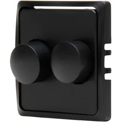 Kopp 493150003 HK05 - Abdeckung Doppeldimmer, Farbe: schwarz matt