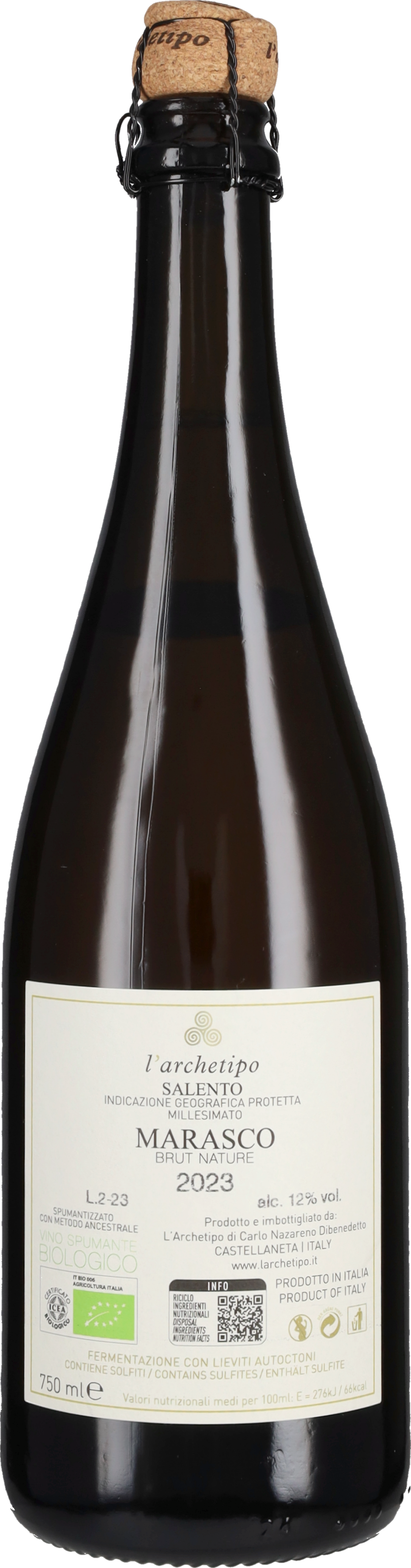 Spumante Brut Nature di Marasco L'Archetipo 2024