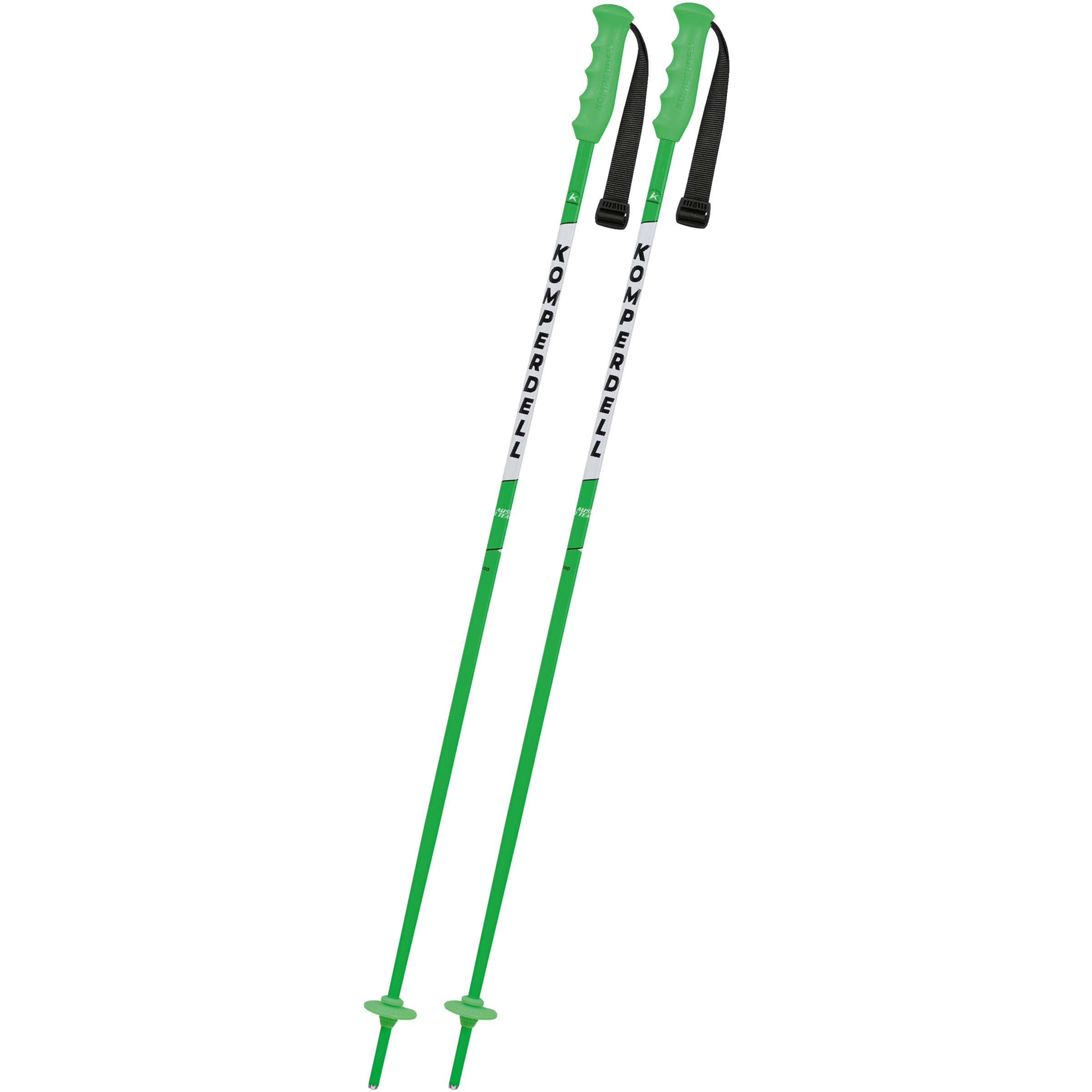 Komperdell Champ Skistöcke Kinder Skistöcke gruen Größe 95cm Skifahren
