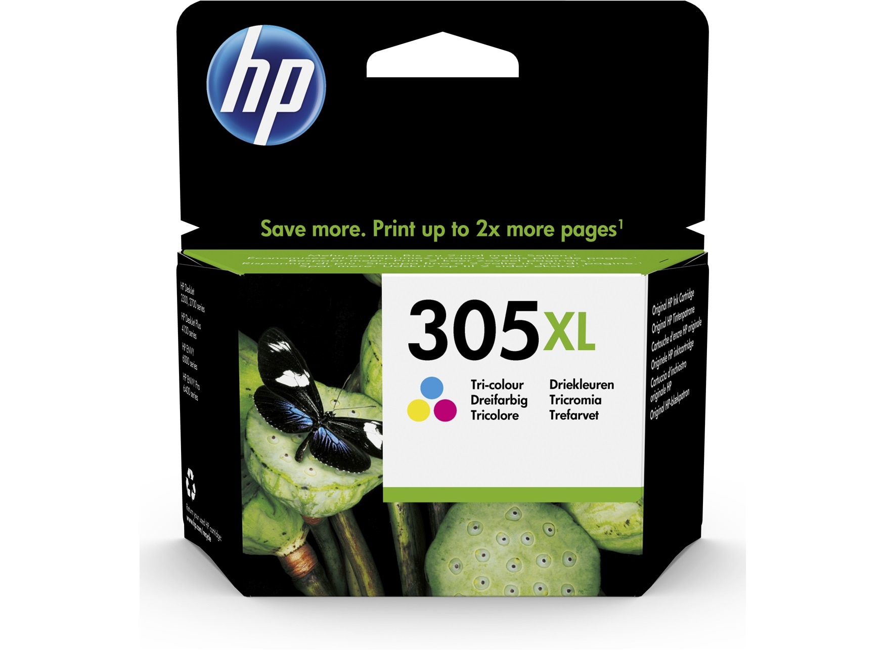 HP Original 305XL Druckerpatrone 3-farbig C/M/Y (3YM63AE) Instant Ink