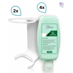 SET: Mini Fix-System - 2x Mini Fix Spender, weiß oder schwarz + 4x 300ml Grobreiniger für stärkere Verschmutzungen, natürlich