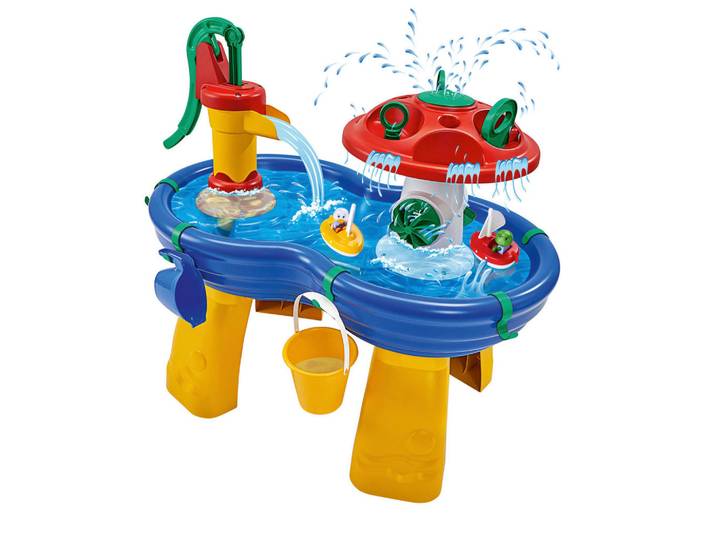 Simba Wasserspieltisch Aquaplay, Mehrfarbig, Kunststoff, 100x60x40 cm, unisex, Freizeit & Co, Gartenspielzeug, Wasserspielzeug