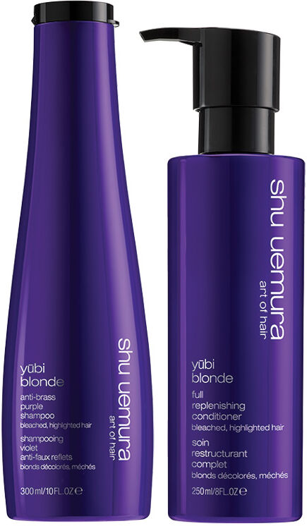Shu Uemura Art of Hair Yubi Blonde Anti-Brass Purple Shampoo 300ml & F