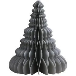 Chic Antique Weihnachtsbaumaufsteller aus Papier, H26/D31 cm, french grey