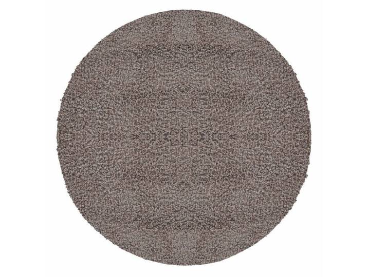 Carpetsale24 Uni Tapis de Salon Shaggy Uni Tapis Beige 160 cm Rond Chambre Tapis Poil Long Moelleux et Doux
