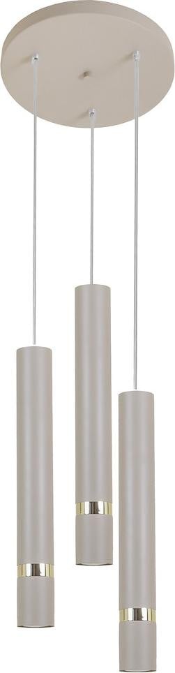 Milagro JOKER Milagro Moderne Ronde Hanglamp met Gouden Accenten en 3x GU10