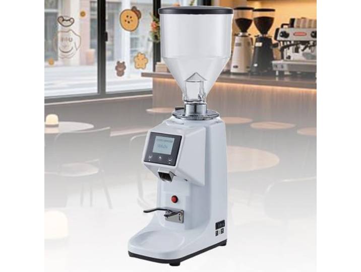 Kaffeemühle mit digitalem Timer, Touch-Bedienfeld und 60-mm-Flachmahlwerk 60-mm-Flachmahlwerk 19 Mahlgradeinstellungen Zwei Bohnenbehälter Ideal für Espresso, Mokkakanne und Pour-Over