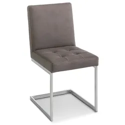 Komfort & Wohnen Freischwinger Spider 7917-1A Stoff Grau Dunkelgrau
