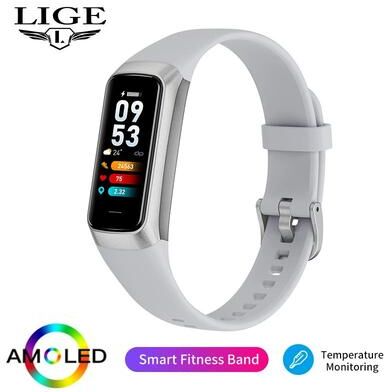 Uplift Treasures LIGE AMOLED Fitness Tracker Smartwatch For Women gray