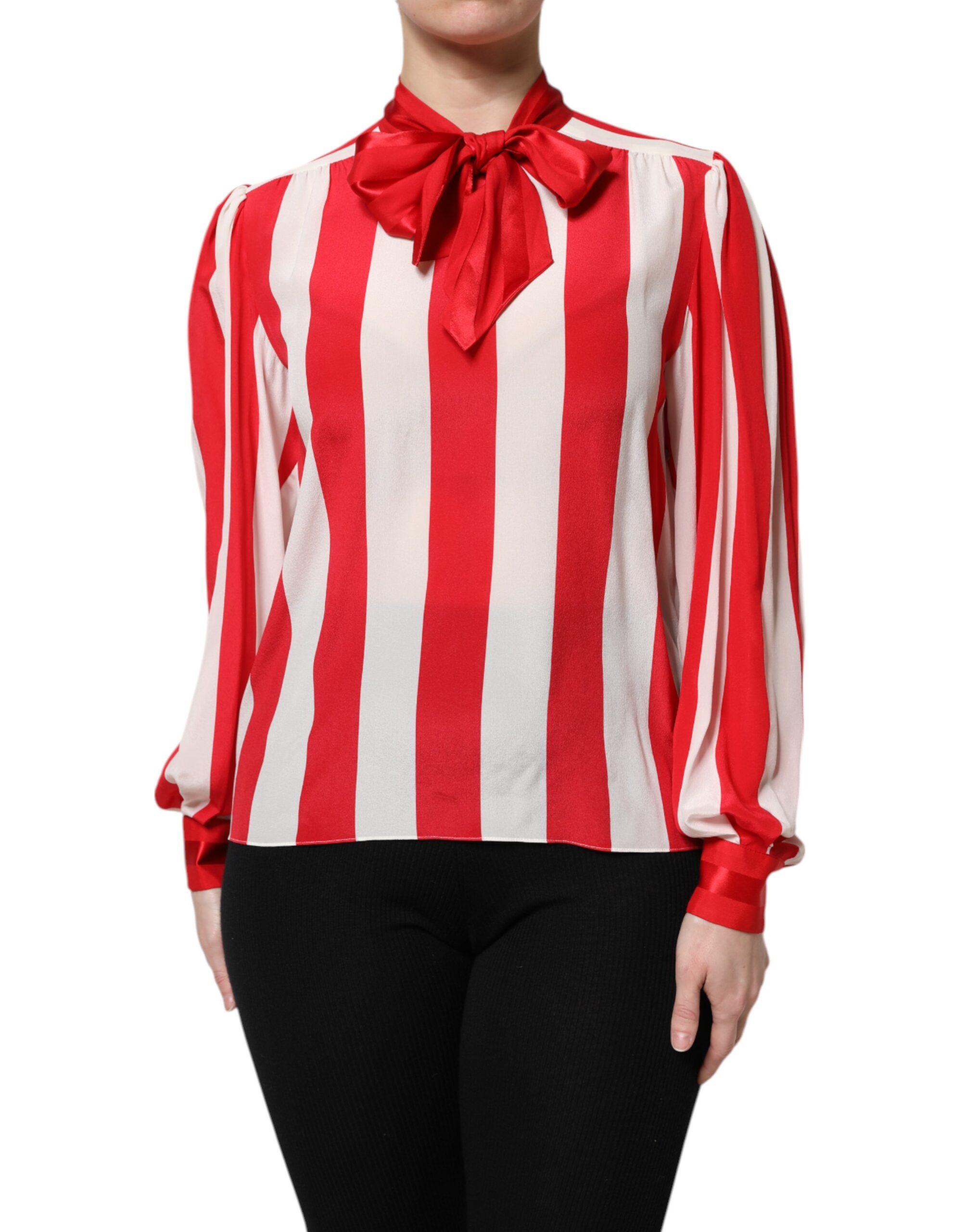 Seidenbluse mit Schleifenkragen