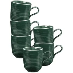 KAFFEEBECHER Terra Moosgrün 400 ml 6er Set