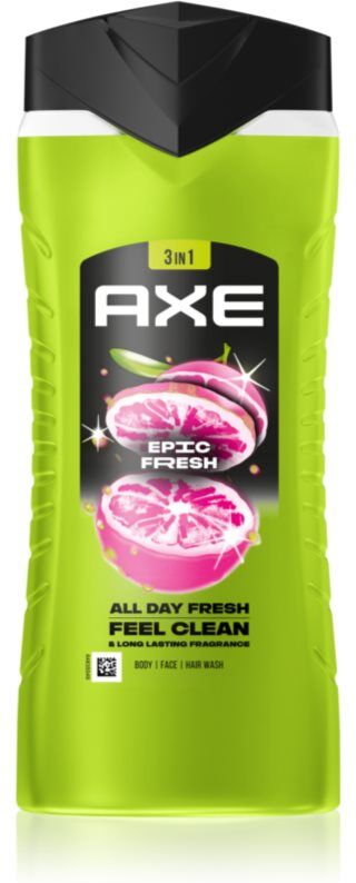 Axe Epic Fresh Duschgel für Gesicht, Körper und Haare 400 ml