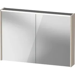 Duravit D-Code Spiegelschrank Verspiegelt DC7107091910000 1000x700x148, Taupe Matt, Steckdose, LED Beleuchtung